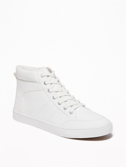 Image number 1 showing, Faux-Leather High-Tops for Women