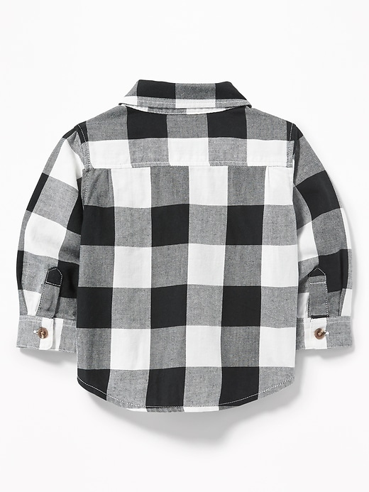 View large product image 2 of 2. Plaid Pocket Shirt for Baby