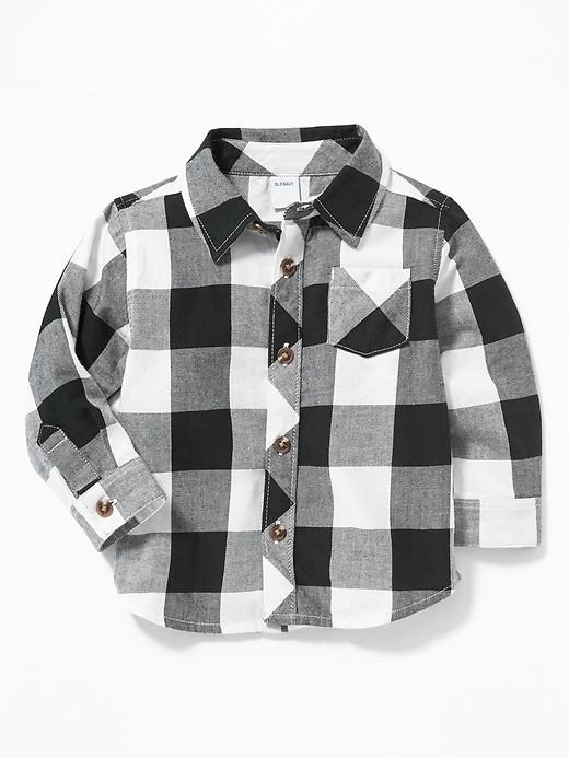 View large product image 1 of 2. Plaid Pocket Shirt for Baby