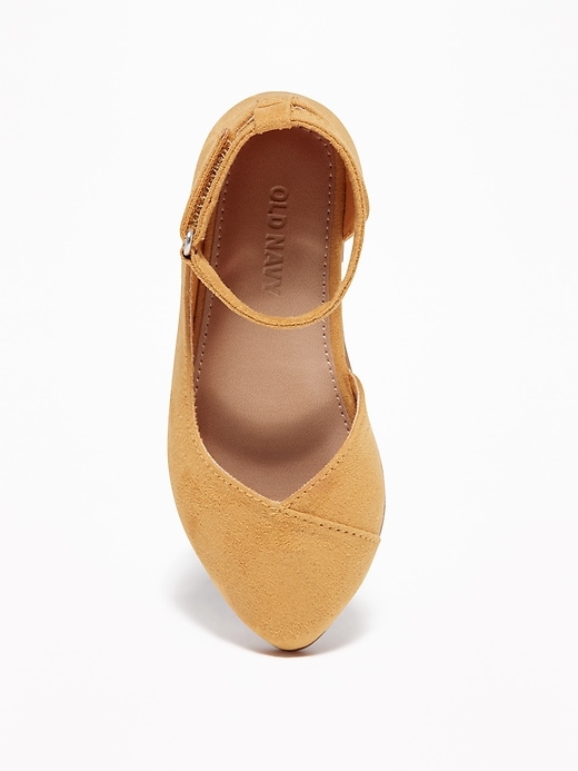 View large product image 2 of 4. Pointed Demi D'Orsay Ballet Flats For Toddler Girls
