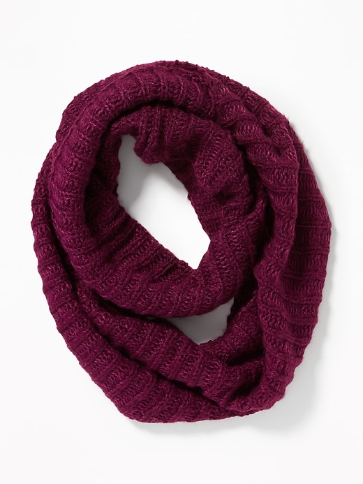 View large product image 2 of 2. Rib-Knit Infinity Scarf for Women