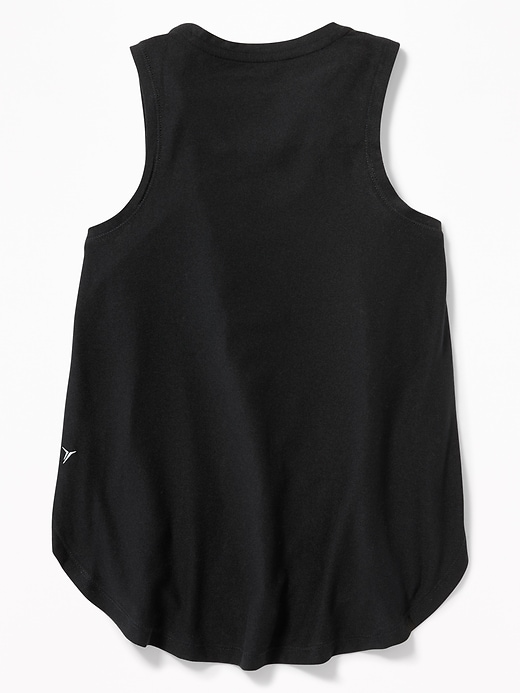 View large product image 2 of 3. Ultra-Soft Breathe ON Built-In Flex Tulip-Hem Tank for Girls