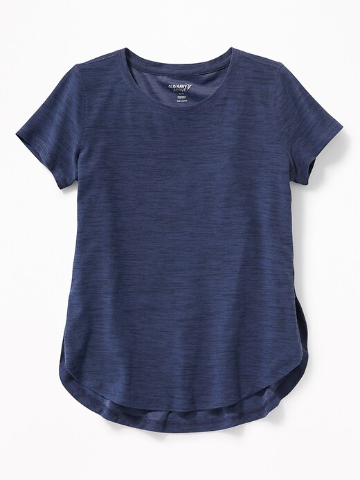 View large product image 1 of 3. Ultra-Soft Breathe ON Built-In Flex Tulip-Hem Tee for Girls