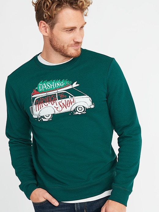 Image number 1 showing, Holiday-Graphic Sweatshirt