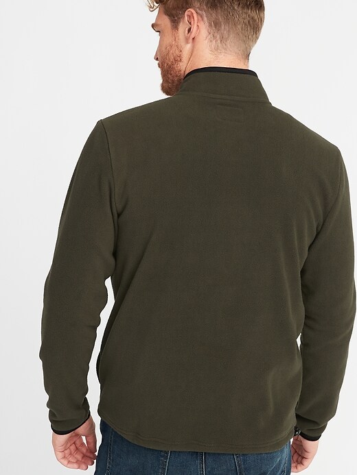 Image number 2 showing, Micro Performance Fleece 1/4-Snap Mock-Neck Pullover