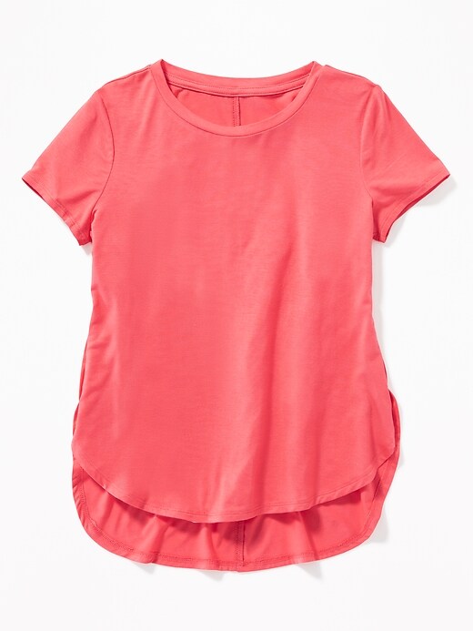 View large product image 1 of 3. Jersey Tulip-Hem Tunic Tee for Girls