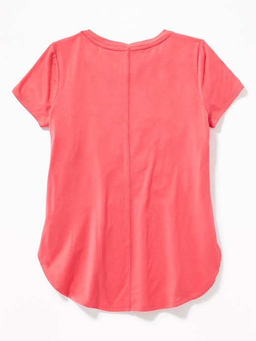 View large product image 2 of 3. Jersey Tulip-Hem Tunic Tee for Girls