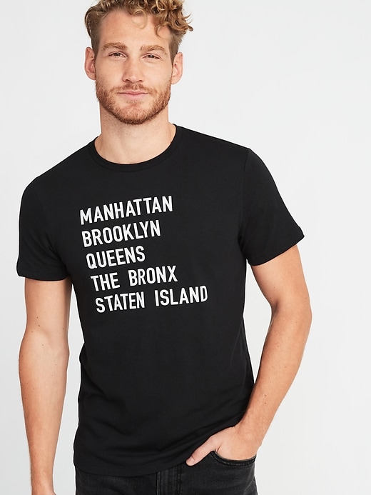 View large product image 1 of 1. New York Graphic Tee For Men