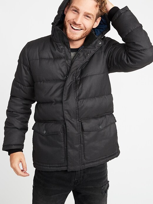 Image number 4 showing, Quilted Detachable-Hood Heritage Jacket