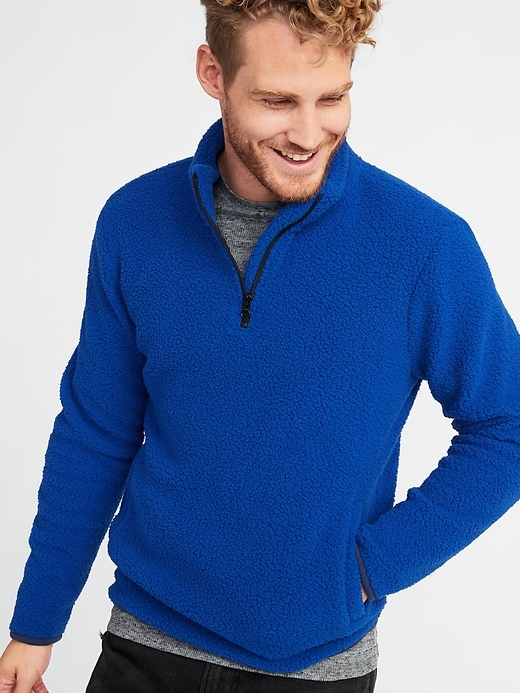 View large product image 1 of 1. 1/4-Zip Sherpa Popover