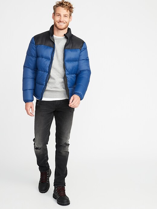 Image number 3 showing, Color-Blocked Frost-Free Puffer Jacket