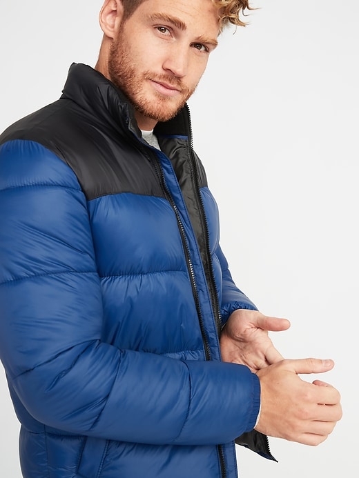 Image number 4 showing, Color-Blocked Frost-Free Puffer Jacket