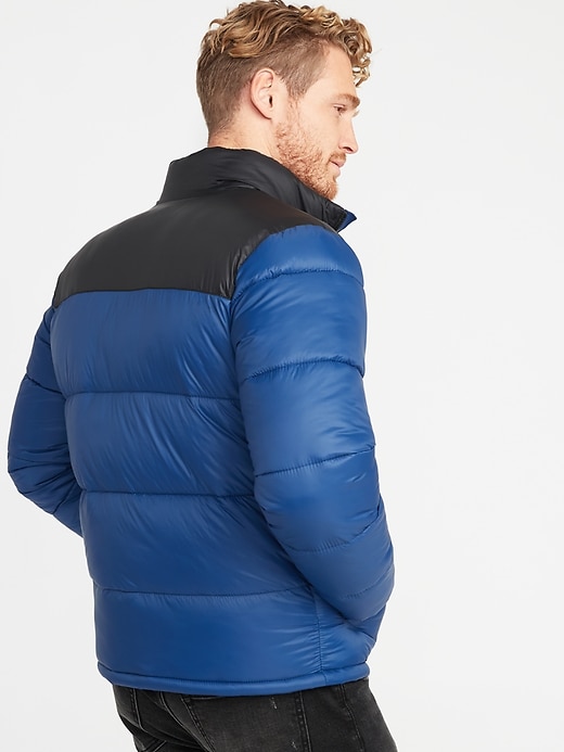 Image number 2 showing, Color-Blocked Frost-Free Puffer Jacket
