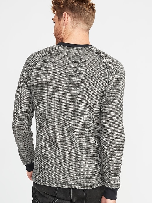 Chunky-Textured Thermal-Knit Tee for Men | Old Navy
