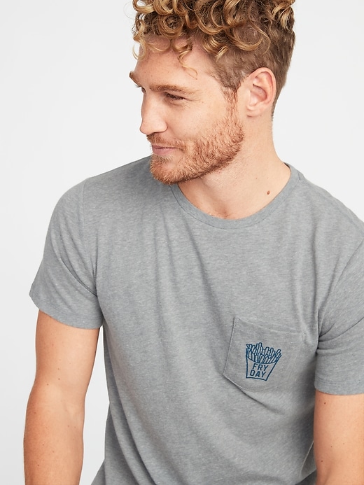 Image number 4 showing, Soft-Washed Graphic Pocket Tee
