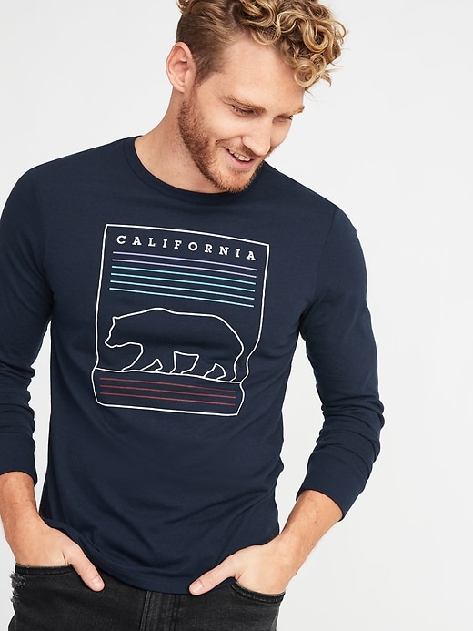 Image number 1 showing, Soft-Washed Long-Sleeve Graphic Tee