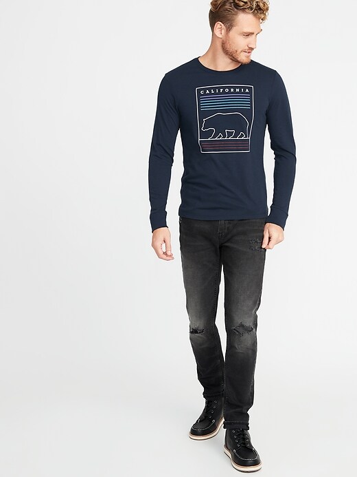 Image number 3 showing, Soft-Washed Long-Sleeve Graphic Tee