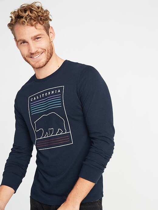 Image number 4 showing, Soft-Washed Long-Sleeve Graphic Tee