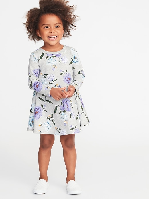 View large product image 1 of 1. French-Terry Circle Dress for Toddler Girls