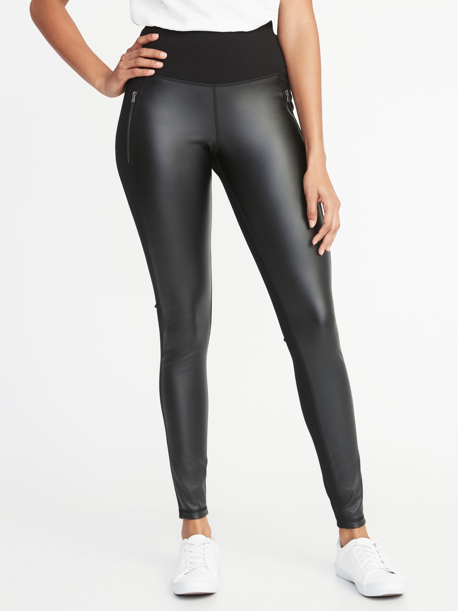 Old Navy High-Waisted Faux-Leather Leggings for Women