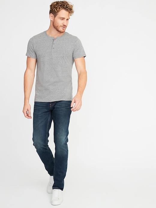 Image number 3 showing, Soft-Washed Jersey Henley T-Shirt
