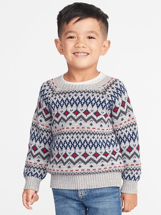 View large product image 1 of 4. Fair Isle Sweater for Toddler Boys