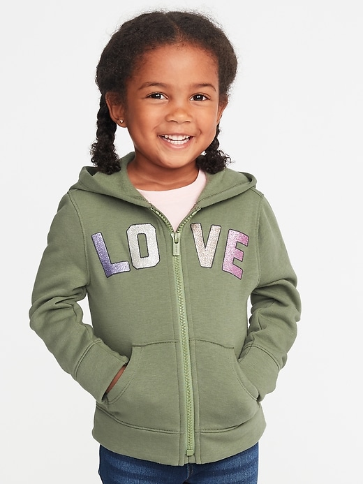 View large product image 1 of 1. Zip Hoodie for Toddler Girls
