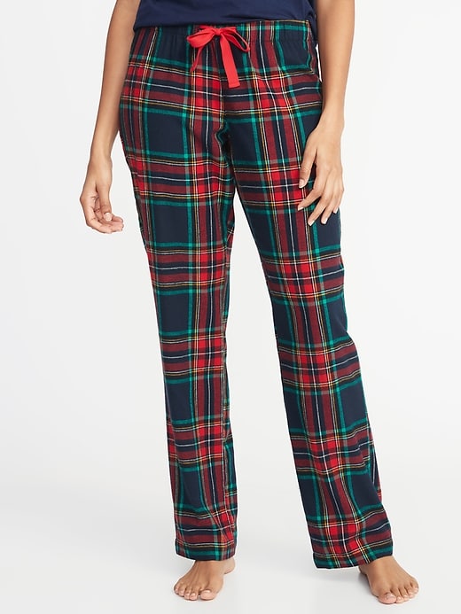 View large product image 1 of 2. Patterned Flannel Sleep Pants for Women