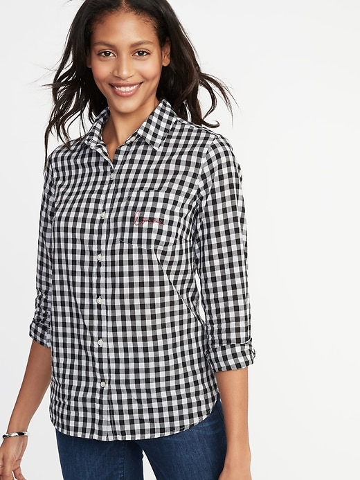 Relaxed Printed Classic Shirt for Women | Old Navy
