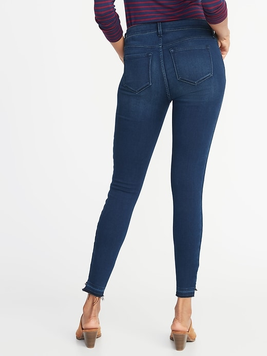 Image number 2 showing, Mid-Rise Built-In Warm Rockstar Super Skinny Step-Hem Jeans for Women