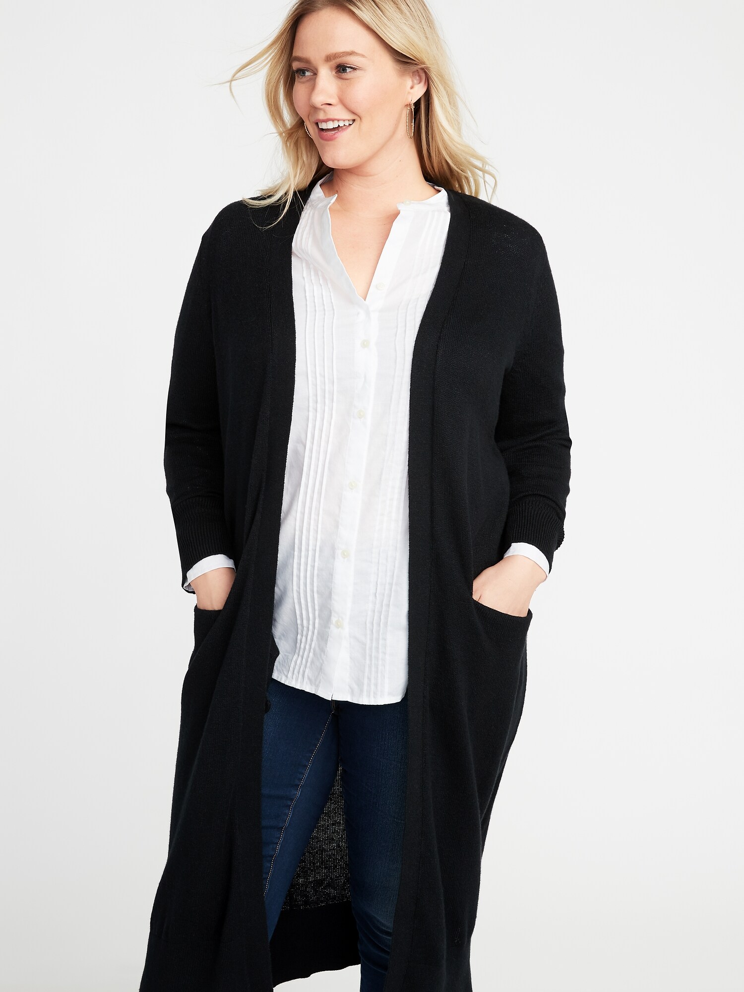 Old navy super hot sale long open front duster