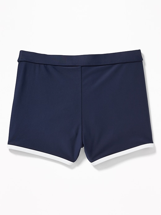 View large product image 2 of 2. Dolphin-Hem Swim Shorts for Girls
