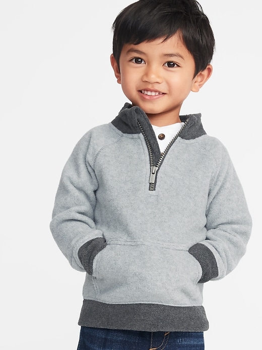 View large product image 1 of 4. Micro Fleece 1/2-Zip Pullover for Toddler Boys