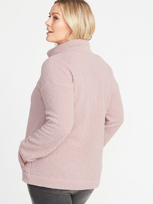 Image number 2 showing, Sherpa 1/4-Zip Plus-Size Popover