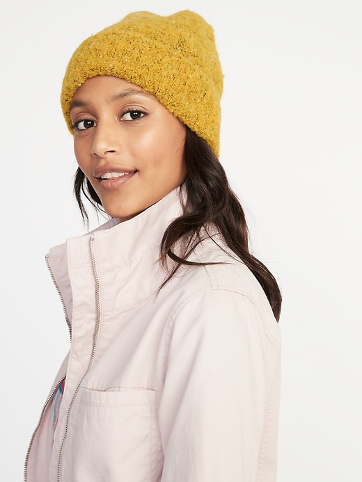 View large product image 1 of 2. Bouclé Beanie for Women
