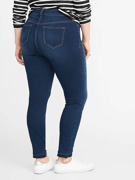 Image number 2 showing, High-Rise Built-In Warm Rockstar Super Skinny Plus-Size Jeans