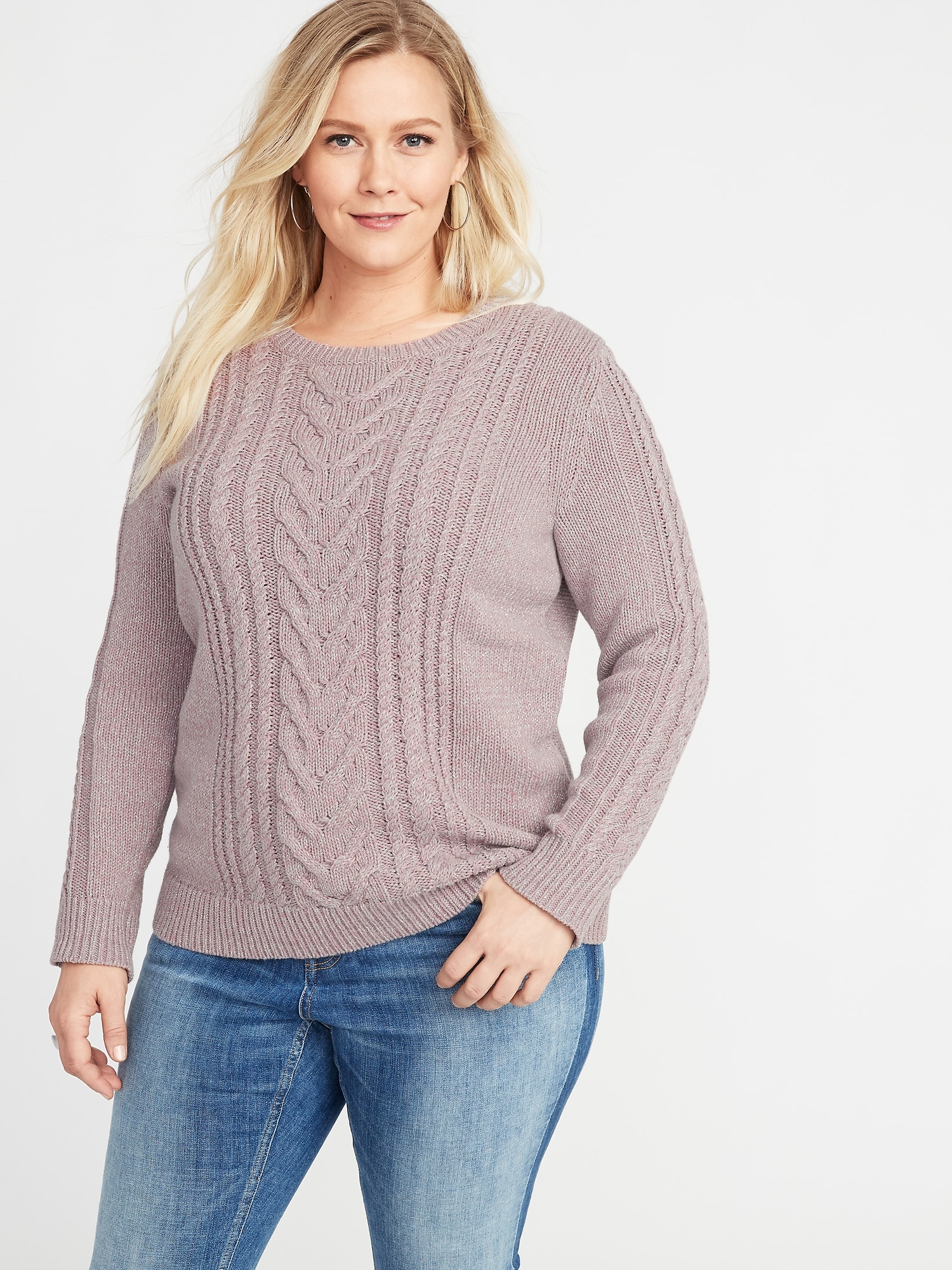 PlusSize CableKnit Sweater Old Navy