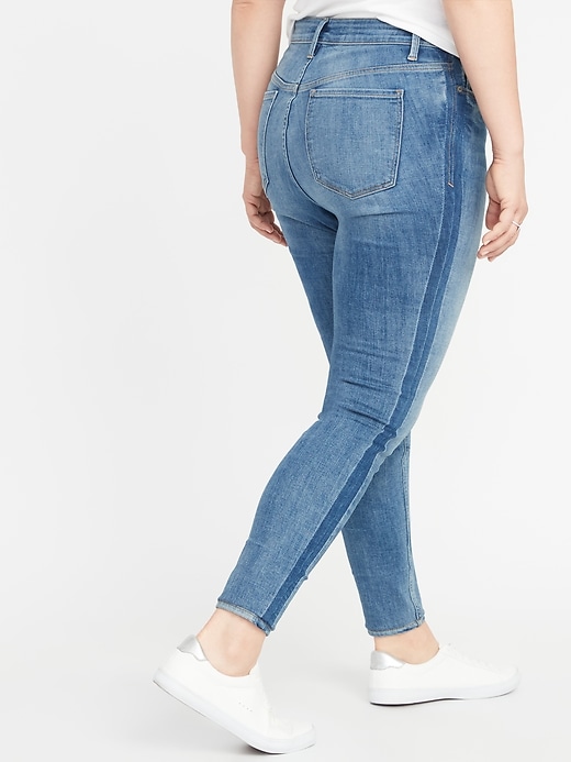 Image number 2 showing, High-Rise Secret-Slim Pockets Rockstar Super Skinny Plus-Size Jeans