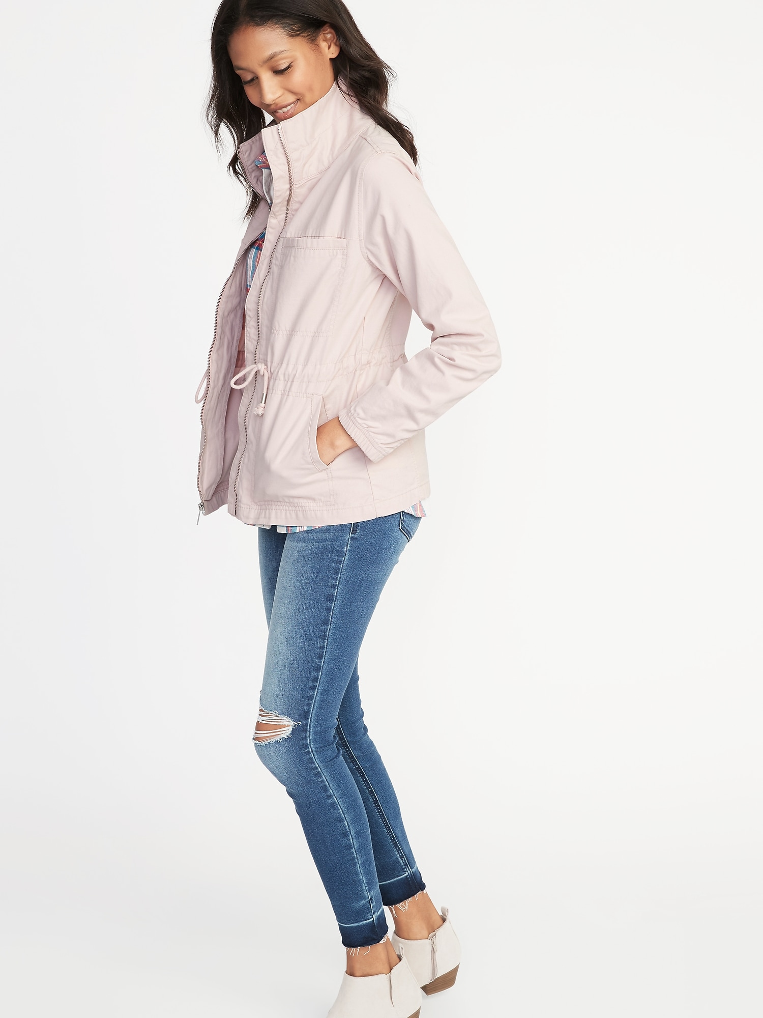 Twill Field Jacket for Women Old Navy