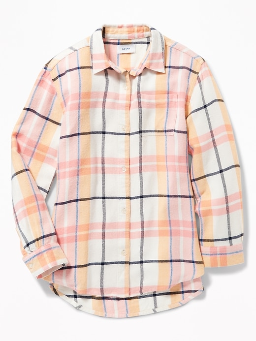 View large product image 1 of 3. Boyfriend Plaid Tunic Shirt for Girls