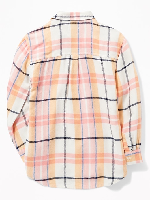 View large product image 2 of 3. Boyfriend Plaid Tunic Shirt for Girls
