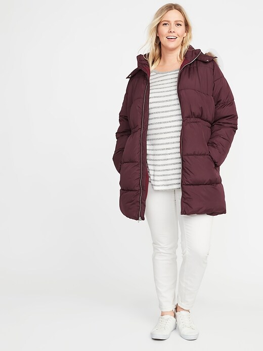 Image number 3 showing, Plus-Size Hooded Frost-Free Long-Line Jacket