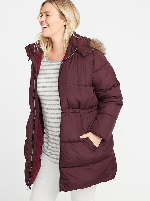 Image number 4 showing, Plus-Size Hooded Frost-Free Long-Line Jacket