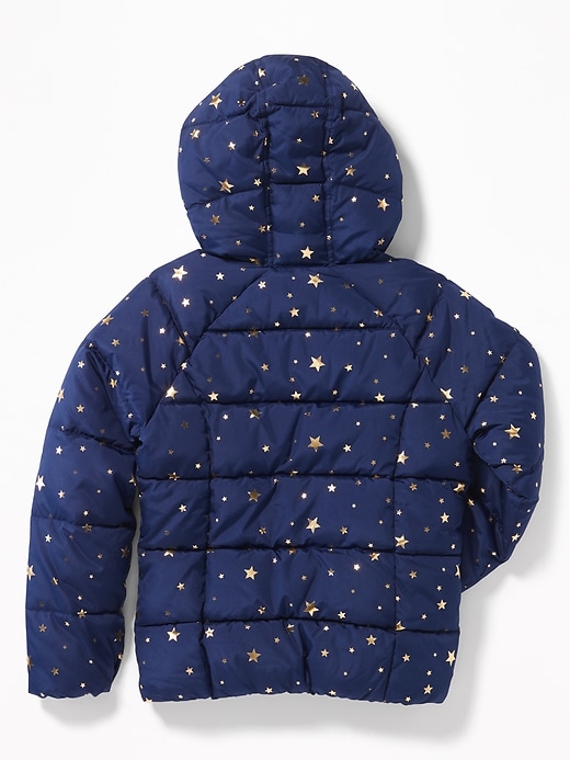 View large product image 2 of 3. Wind-Resistant Frost-Free Puffer Jacket for Girls