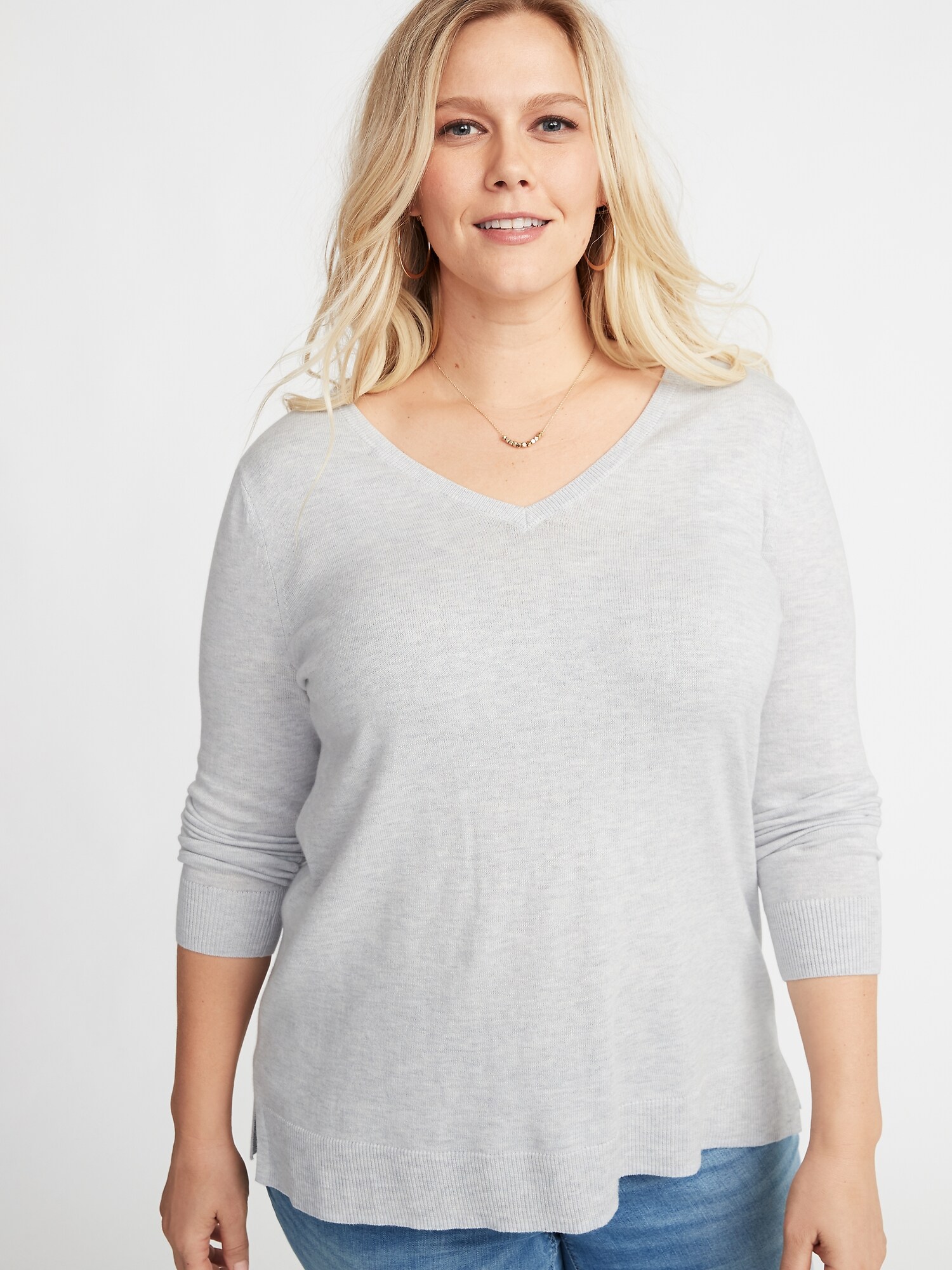 Classic Plus-Size V-Neck Sweater | Old Navy