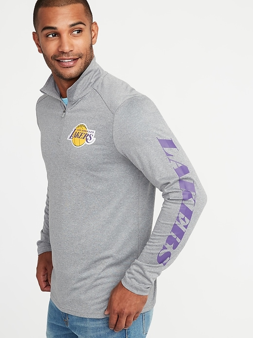 View large product image 1 of 1. NBA&#174 Team-Graphic 1/4-Zip Pullover for Men