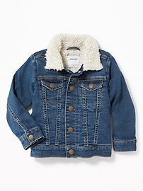 View large product image 4 of 4. Sherpa-Lined Trucker Jacket for Toddler Boys