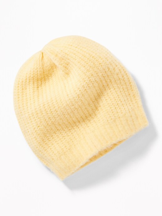 View large product image 2 of 2. Soft-Brushed Sweater-Knit Beanie for Women