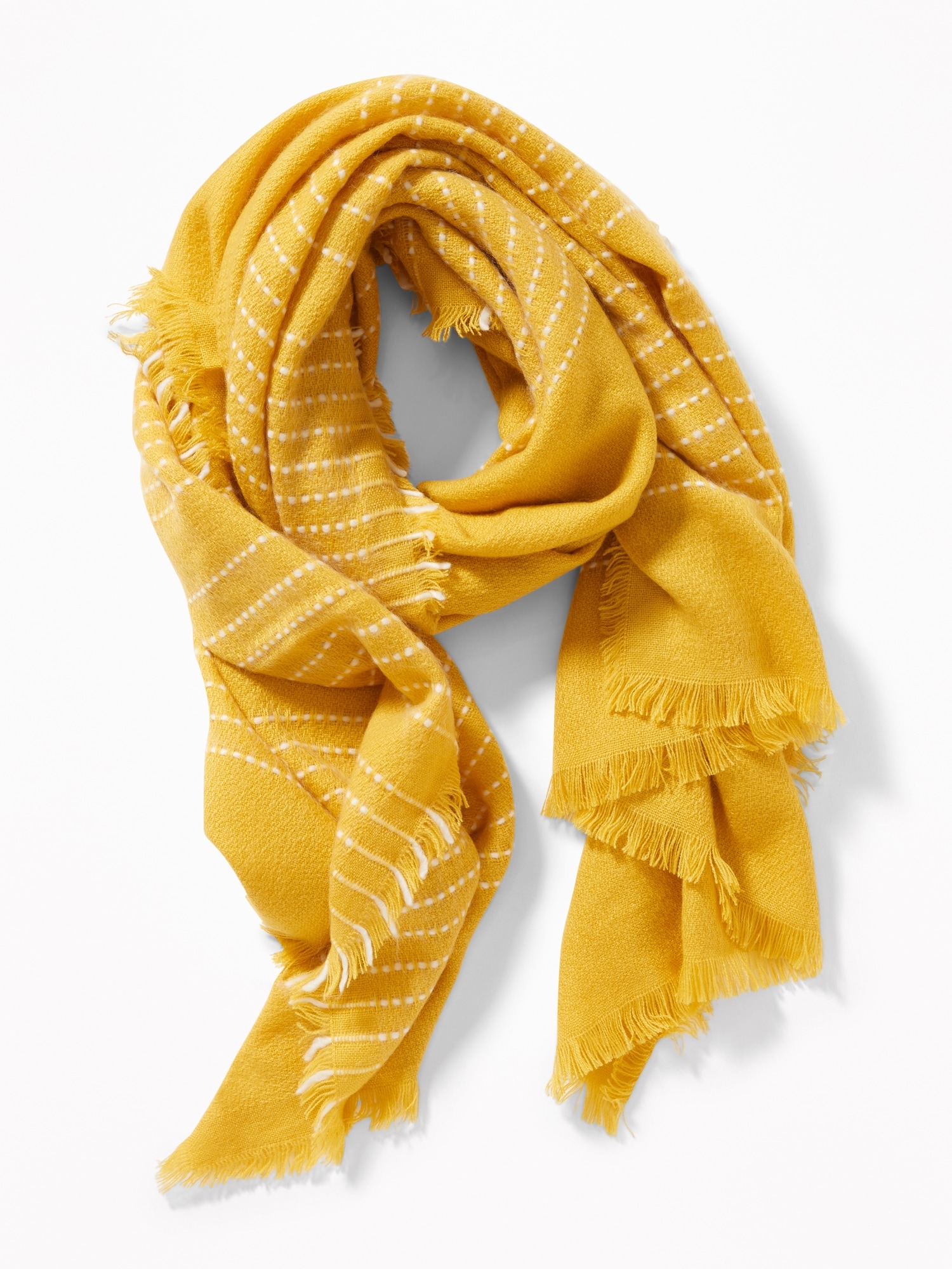Fringed TexturedStripe Scarf for Women Old Navy