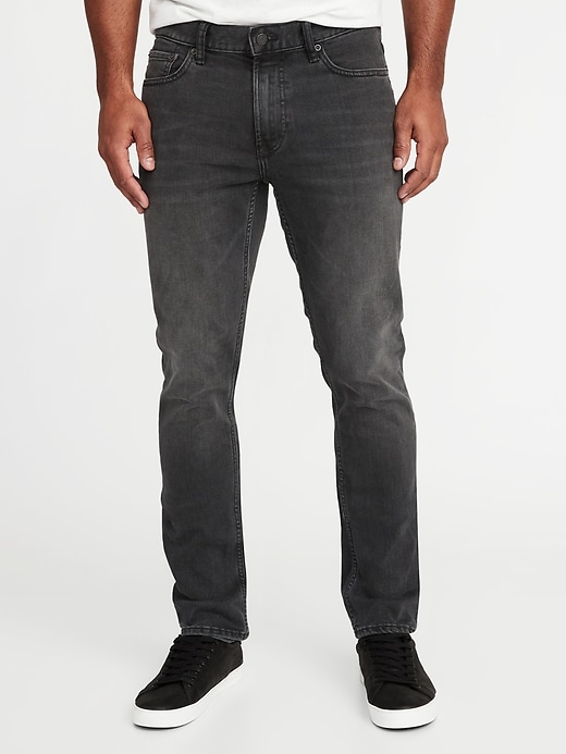 View large product image 1 of 2. Slim Built-In Warm Black Jeans